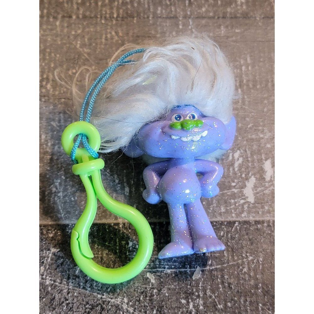 Trolls guy diamond glitter keychain toy figure‎